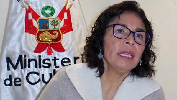 La ministra de Cultura de Perú, Patricia Balbuena - Sputnik Mundo