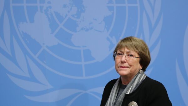 Michelle Bachelet, alta comisionada de DDHH de la ONU - Sputnik Mundo