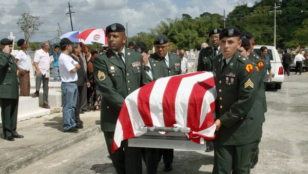 Un funeral de una mujer caída en combate de Puerto Rico - Sputnik Mundo