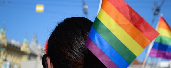 La bandera de la comunidad LGBT La bandera de la comunidad LGBT - Sputnik Mundo