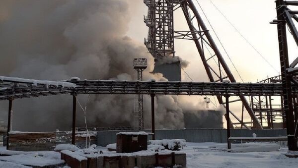 Incendio en una mina en Solikamsk - Sputnik Mundo
