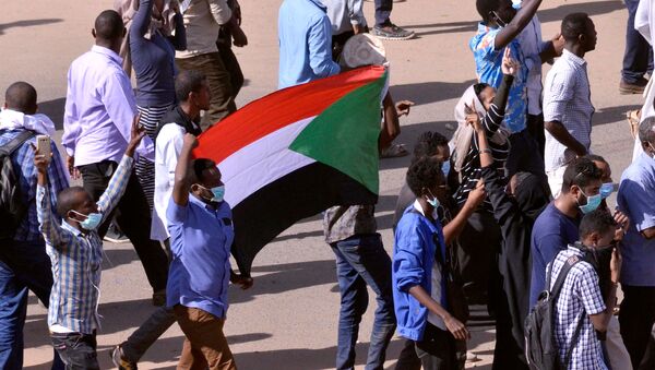 Manifestación en Sudán - Sputnik Mundo