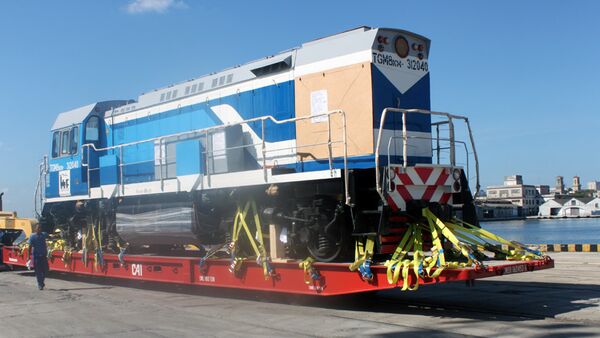Locomotora de la compañía rusa Sinara Transport Machines (STM) - Sputnik Mundo