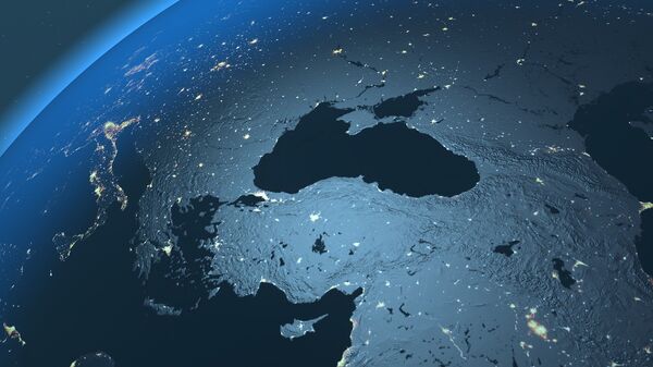 El mar Negro visto desde el espacio (imagen referencial) - Sputnik Mundo