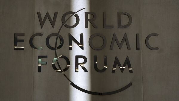 Logo del Foro Economico de Davos - Sputnik Mundo