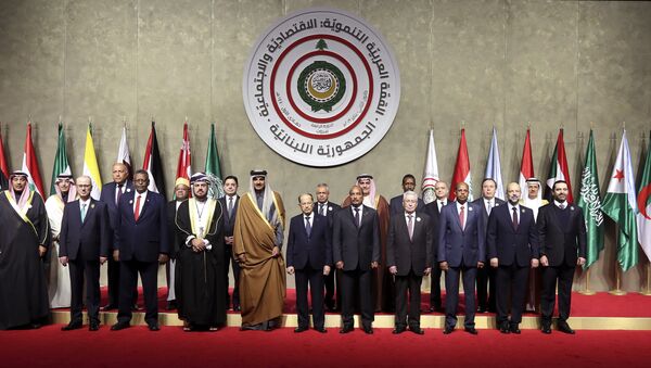 Delegaciones participantes en la cumbre económica de la Liga Árabe en Beirut - Sputnik Mundo