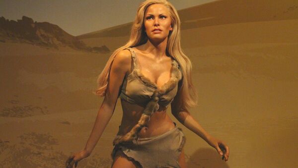 La figura de cera de la heroína interpretada por Raquel Welch en la película 'One Million Years B.C.' - Sputnik Mundo