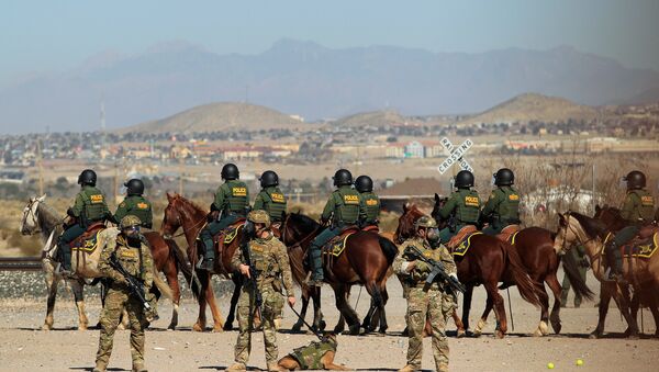 Agentes de la patrulla fronteriza de EEUU custodian la frontera con México en El Paso, el 31 de enero de 2019 - Sputnik Mundo