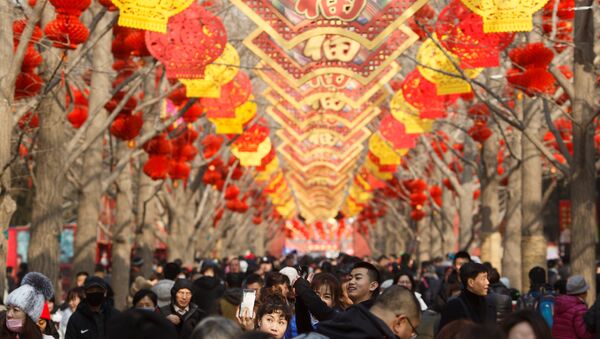 Los chinos celebran el Año Nuevo - Sputnik Mundo