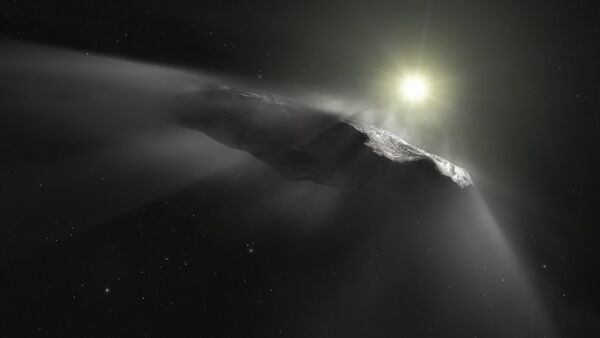 Oumuamua (ilustración artística) - Sputnik Mundo