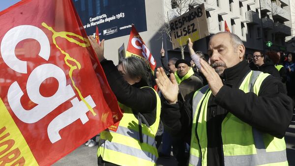 Protesta de los sindicatos franceses - Sputnik Mundo
