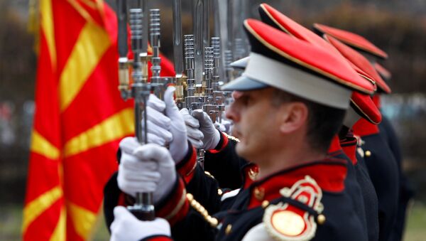 La guardia de honor de Macedonia - Sputnik Mundo