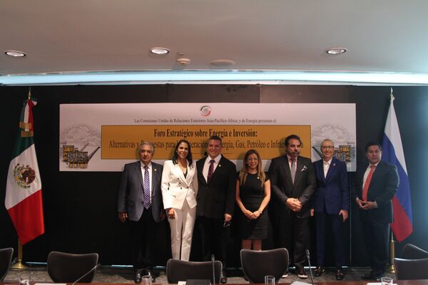 Comitiva presente en el Foro estratégico sobre energía e inversión en el Senado mexicano Comitiva presente en el Foro estratégico sobre energía e inversión en el Senado mexicano - Sputnik Mundo