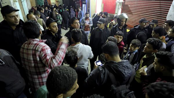 Policías egipcias en el lugar del atentado en El Cairo - Sputnik Mundo