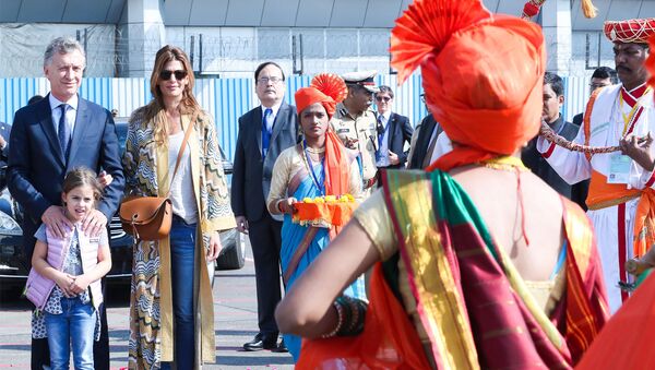 El presidente de Argentina, Mauricio Macri, de visita oficial en la India - Sputnik Mundo