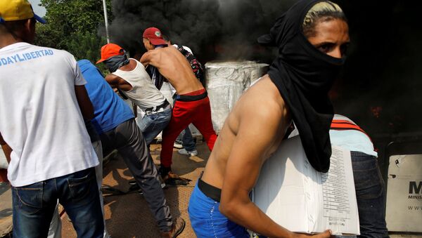 Enfrentamientos en la frontera entre Venezuela y Colombia - Sputnik Mundo