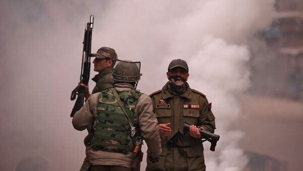 Fuerzas de seguridad en Cachemira india - Sputnik Mundo