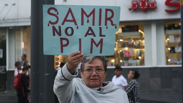 Marcha en Ciudad de México por Samir Flores, activista contra el Proyecto Integral Morelos asesinado a mediados de febrero. - Sputnik Mundo