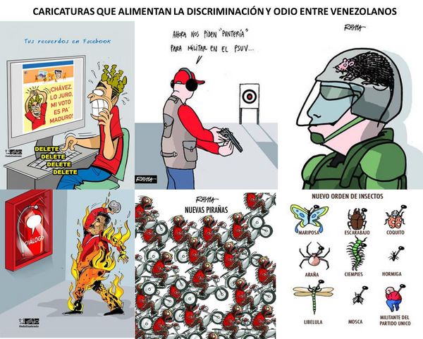 Caricaturas que fomentan el odio entre venezolanos Caricaturas que fomentan el odio entre venezolanos - Sputnik Mundo