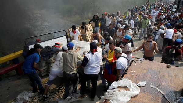 Enfrentamientos en la frontera entre Colombia y Venezuela, Cúcuta (archivo) - Sputnik Mundo