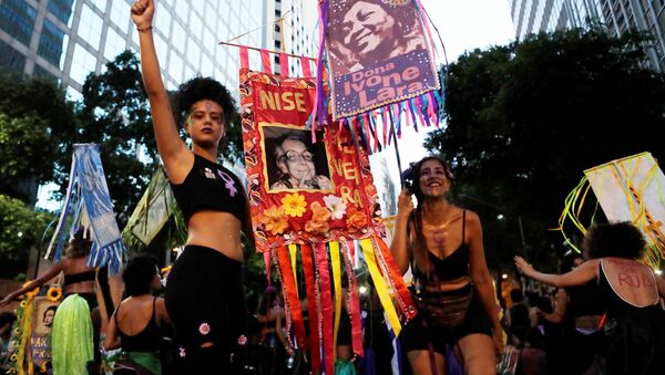 La marcha de las mujeres en Río de Janeiro - Sputnik Mundo