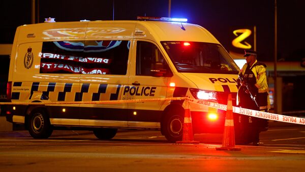 Policía en el lugar del tiroteo registrado en Christchurch, Nueva Zelanda. - Sputnik Mundo