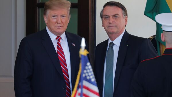 Presidente de EEUU, Donald Trump, y presidente de Brasil, Jair Bolsonaro - Sputnik Mundo