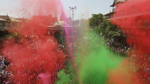 El Festival de Colores en la India - Sputnik Mundo