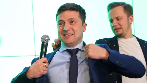 El comediante ucraniano, Volodímir Zelenski - Sputnik Mundo