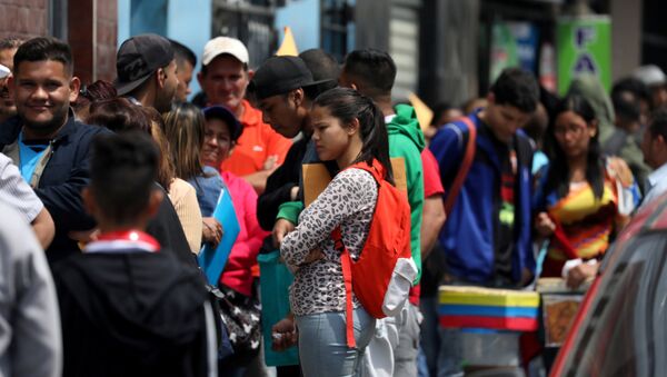 Migrantes venezolanos en Perú (Archivo) - Sputnik Mundo