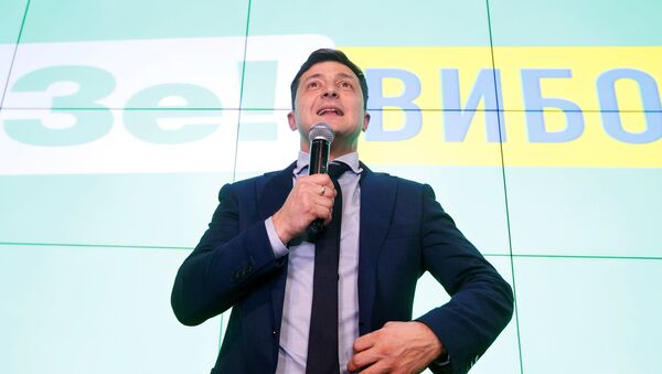 Volodímir Zelenski, candidato a la presidencia de Ucrania - Sputnik Mundo
