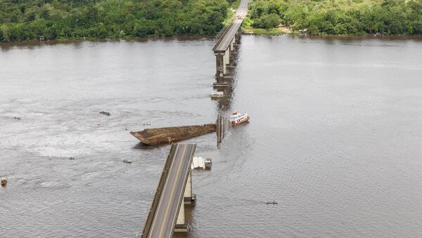 Puente colapsado en Brasil - Sputnik Mundo