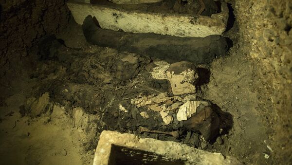 Momias egipcias, foto de archivo - Sputnik Mundo