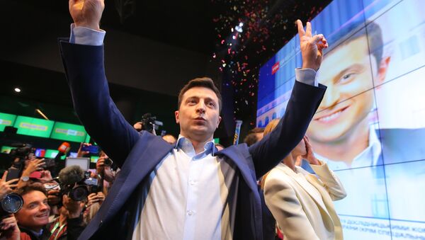 Volodímir Zelenski, candidato a la Presidencia de Ucrania - Sputnik Mundo