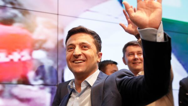 Volodímir Zelenski, candidato a la Presidencia de Ucrania - Sputnik Mundo