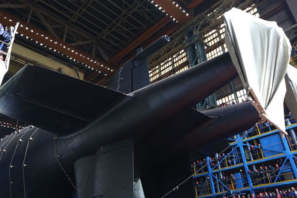 La botadura del submarino Belgorod, portador del Poseidon - Sputnik Mundo