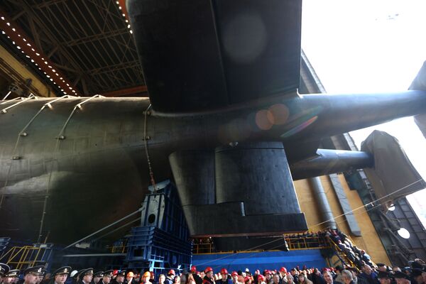 Solo algunas partes del submarino Belgorod fueron mostradas al público - Sputnik Mundo