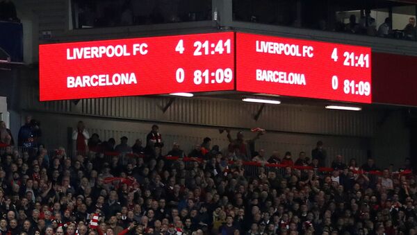 La victoria del club de fútbol Liverpool (4-0) sobre el Barcelona - Sputnik Mundo