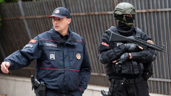 La Policía de Montenegro cerca del Tribunal Supremo de Podgorica - Sputnik Mundo