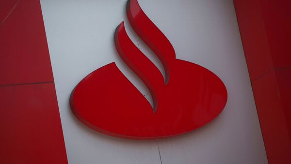 Logo del banco Santander - Sputnik Mundo