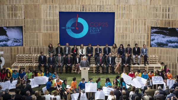 Presidente de Chile, Sebastian Piñera, durante el lanzamiento oficial de la COP 25 - Sputnik Mundo