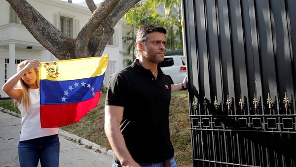 Leopoldo López, líder opositor venezolano en la Embajada de España - Sputnik Mundo