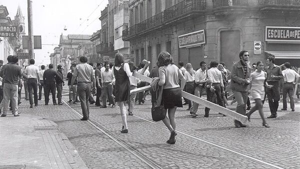 Fotografía de la revuelta popular conocida como Rosariazo, en 1969 - Sputnik Mundo