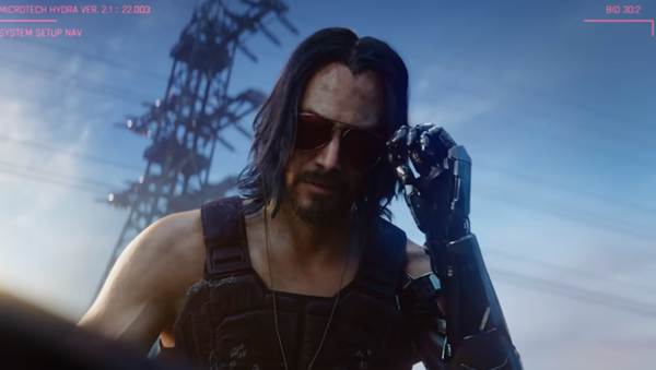 Keanu Reeves en el videojuego Cyberpunk 2077 - Sputnik Mundo