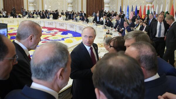 El presidente ruso Vladímir Putin en la Conferencia de Interacción y Medidas de Confianza en Asia - Sputnik Mundo