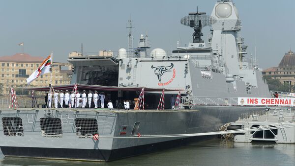 INS Chennai, buque militar indio - Sputnik Mundo