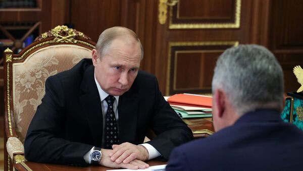 El presidente de Rusia, Vladímir Putin, y el ministro de Defensa de Rusia, Serguéi Shoigú - Sputnik Mundo