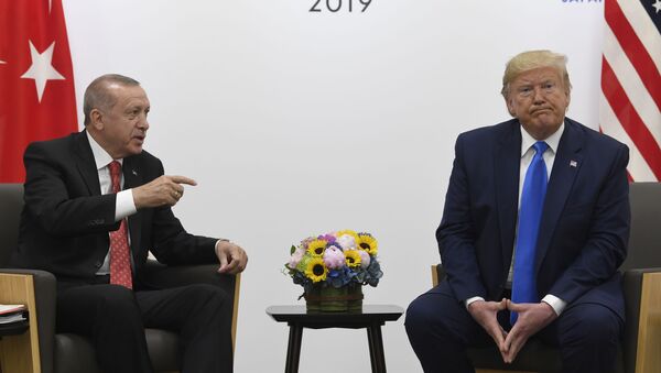 Presidente Erdogan y Trump - Sputnik Mundo