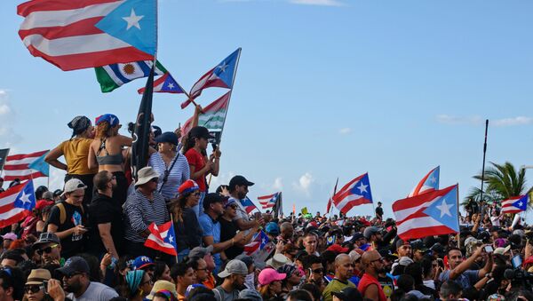 Manifestaciones en Puerto Rico - Sputnik Mundo