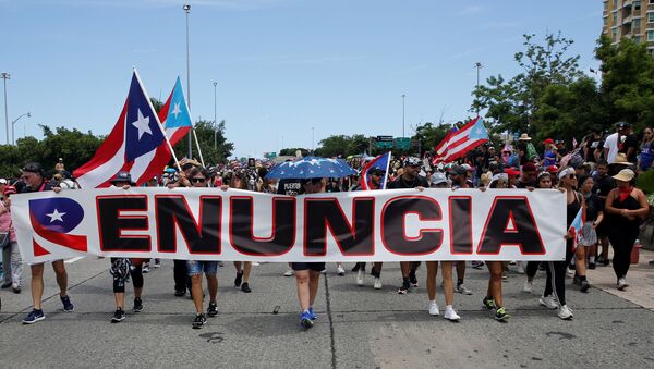 Protestas en San Juan, Puerto Rico - Sputnik Mundo